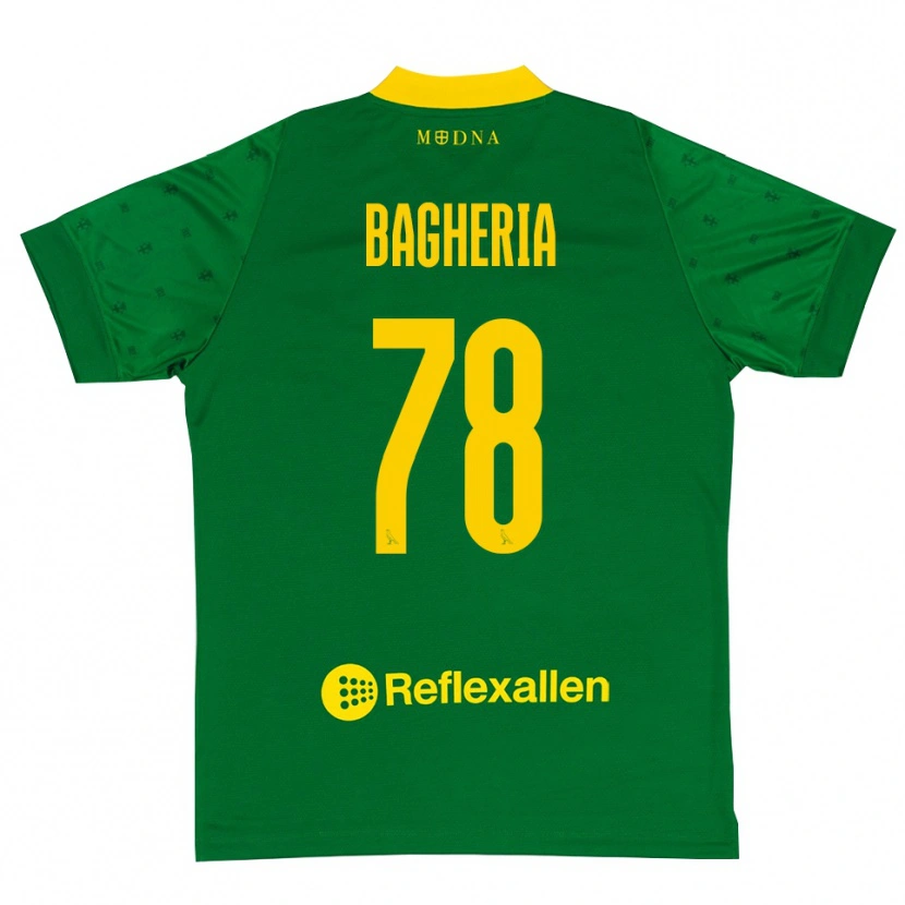 Danxen Mænd Fabrizio Bagheria #78 Grøn Gul Målmandstrøje 2025/26 Trøje T-shirt