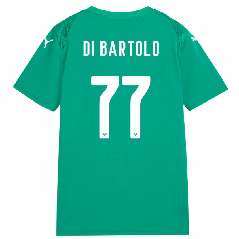 Danxen Mænd Francesco Di Bartolo #77 Hav Grøn Hvid Målmandstrøje 2025/26 Trøje T-shirt