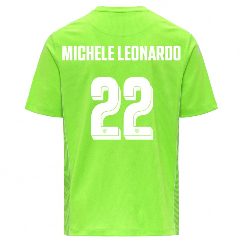 Danxen Mænd Matteo Michele Leonardo #22 Plæne Grøn Hvid Målmandstrøje 2025/26 Trøje T-shirt