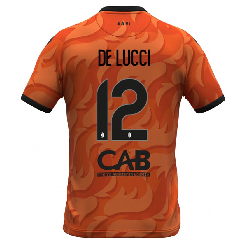 Danxen Mænd Paolo De Lucci #12 Mørk Orange Sort Målmandstrøje 2025/26 Trøje T-shirt