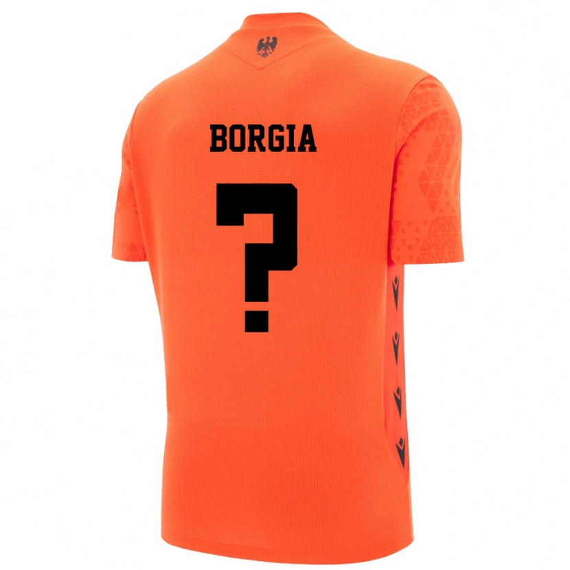Danxen Mænd Francesco Borgia #0 Mørk Orange Sort Målmandstrøje 2025/26 Trøje T-shirt