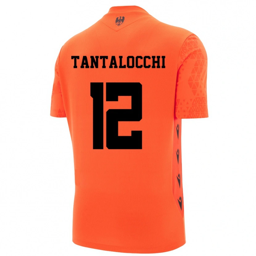 Danxen Mænd Elia Tantalocchi #12 Mørk Orange Sort Målmandstrøje 2025/26 Trøje T-shirt