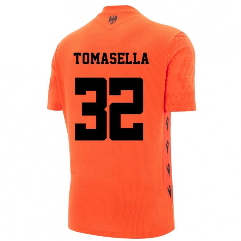 Danxen Mænd Mattia Tomasella #32 Mørk Orange Sort Målmandstrøje 2025/26 Trøje T-shirt