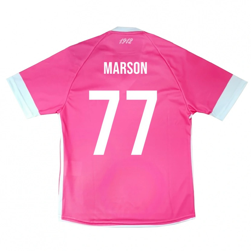 Danxen Mænd Leonardo Marson #77 Hot Pink Hvid Målmandstrøje 2025/26 Trøje T-shirt