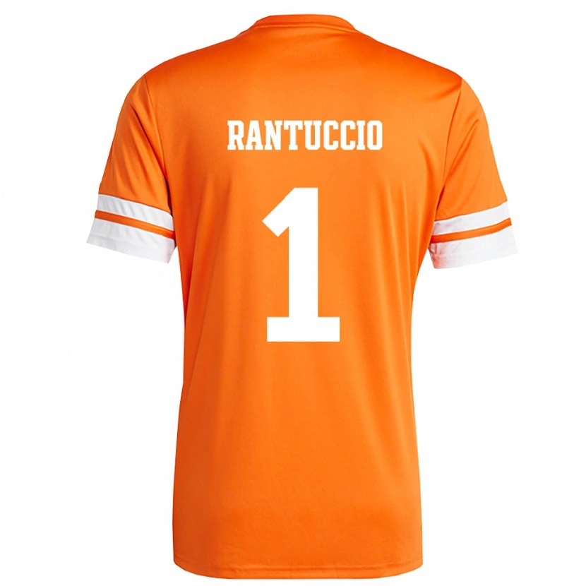 Danxen Mænd Carmelo Rantuccio #1 Orange Hvid Målmandstrøje 2025/26 Trøje T-shirt