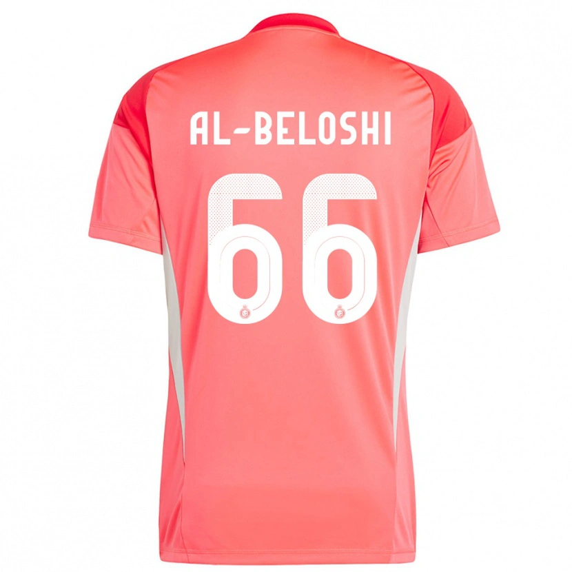Danxen Mænd Reem Al-Beloshi #66 Rød Orange Gul Målmandstrøje 2025/26 Trøje T-shirt