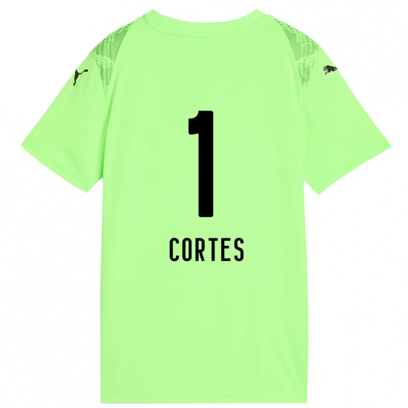 Danxen Mænd Brayan Cortés #1 Bleg Grøn Sort Målmandstrøje 2025/26 Trøje T-shirt