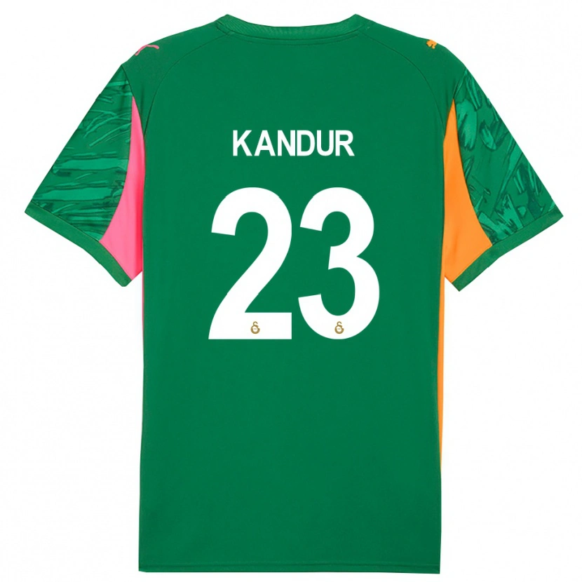 Danxen Mænd Müge Kandur #23 Grøn Orange Pink Målmandstrøje 2025/26 Trøje T-shirt
