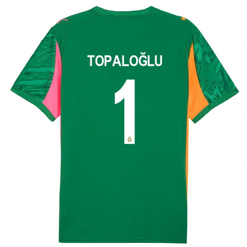 Danxen Mænd Eren Topaloğlu #1 Grøn Orange Pink Målmandstrøje 2025/26 Trøje T-shirt
