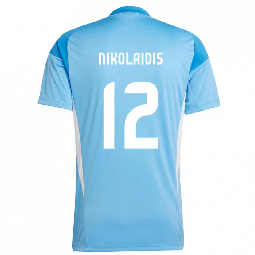 Danxen Mænd Georgios Nikolaidis #12 Dybe Himmel Blå Målmandstrøje 2025/26 Trøje T-shirt