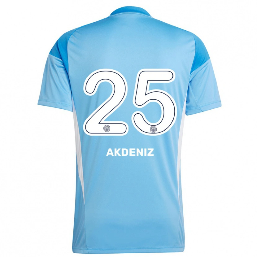Danxen Mænd Zeynep Akdeniz #25 Kongelig Blå Hvid Målmandstrøje 2025/26 Trøje T-shirt