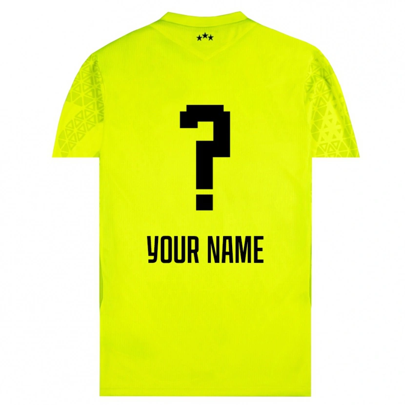 Danxen Mænd FK Crvena zvezda Gul Grøn Sort Målmandstrøje 2025/26 Trøje T-shirt