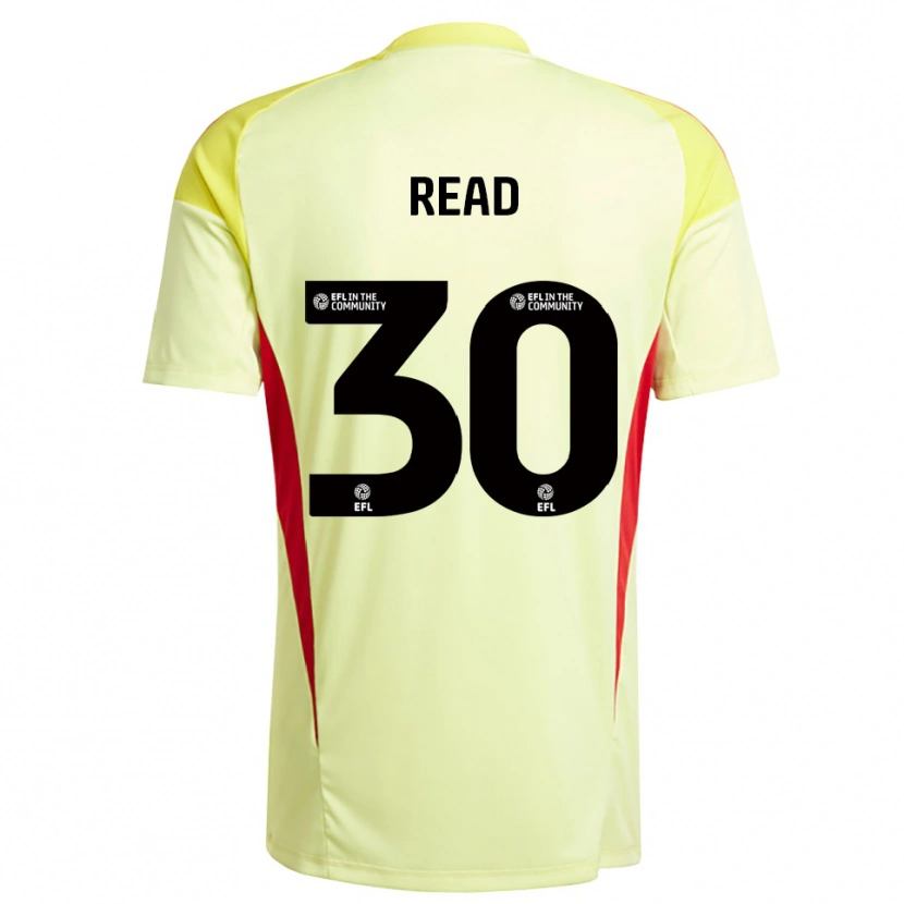 Danxen Mænd Jasmine Read #30 Lysegul Målmandstrøje 2025/26 Trøje T-shirt