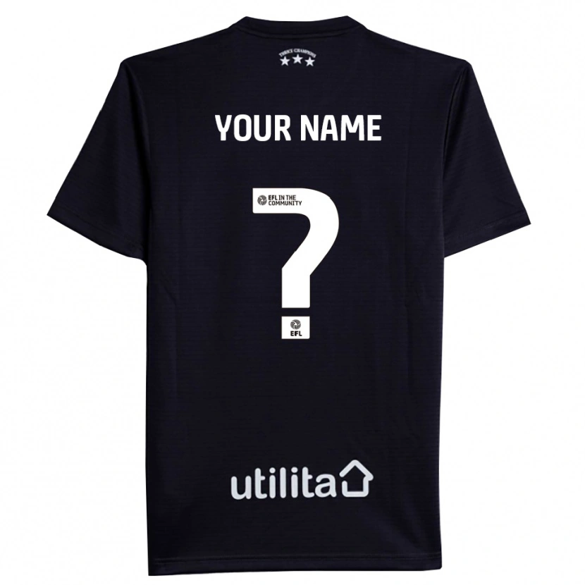 Danxen Mænd Huddersfield Town Sort Hvid Målmandstrøje 2025/26 Trøje T-shirt