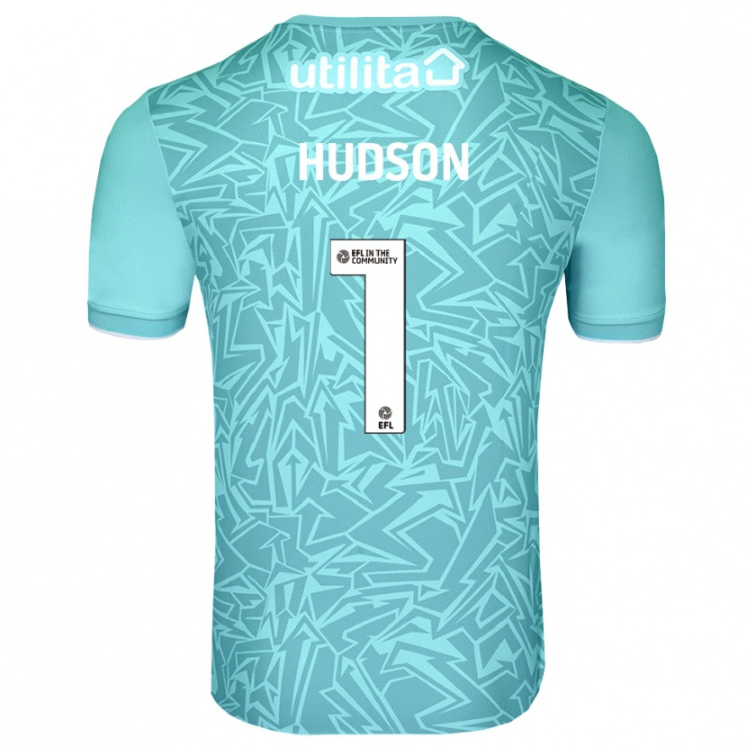 Danxen Mænd Sarah Hudson #1 Lyseblå Målmandstrøje 2025/26 Trøje T-shirt