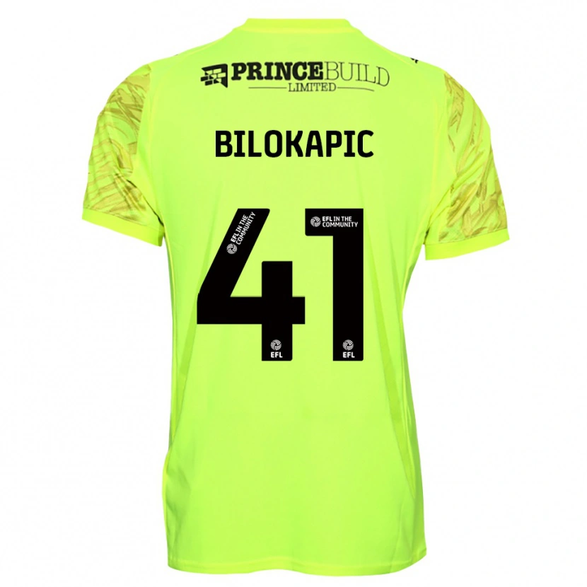 Danxen Mænd Nicholas Bilokapic #41 Fluorescerende Grøn Sort Målmandstrøje 2025/26 Trøje T-shirt