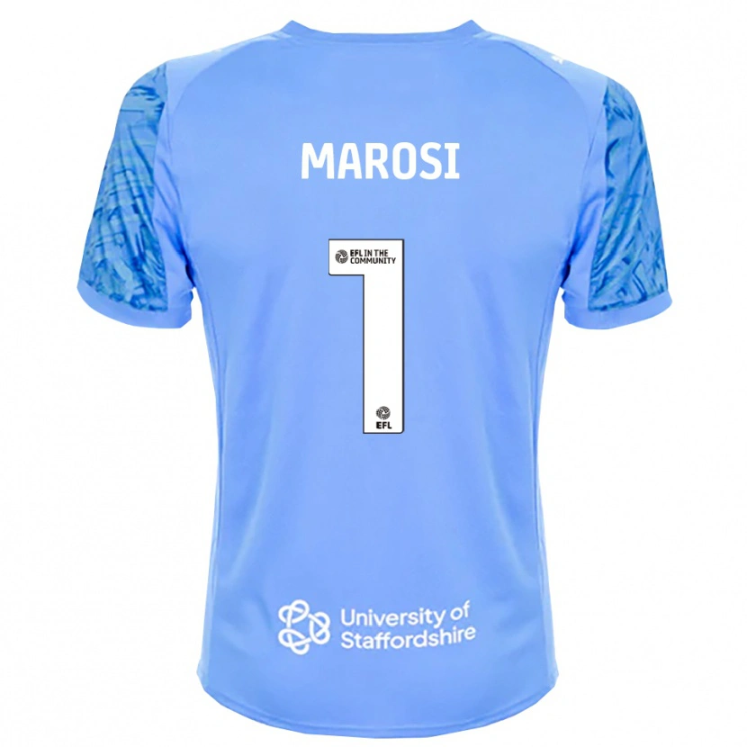 Danxen Mænd Marko Marosi #1 Kongeb Blå Målmandstrøje 2025/26 Trøje T-shirt