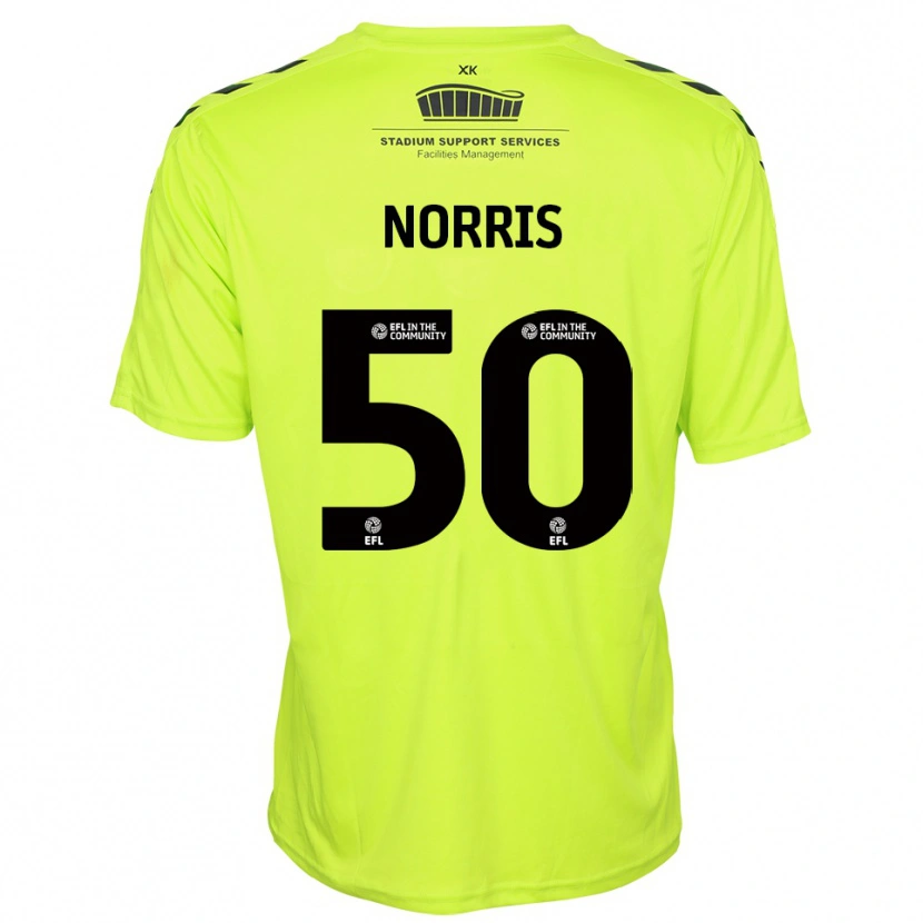 Danxen Mænd Will Norris #50 Fluorescerende Grøn Målmandstrøje 2025/26 Trøje T-shirt