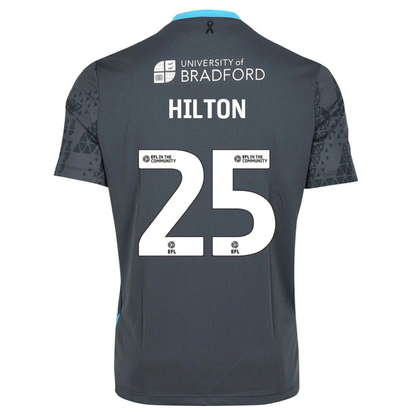 Danxen Mænd Joe Hilton #25 Sort Grå Målmandstrøje 2025/26 Trøje T-shirt