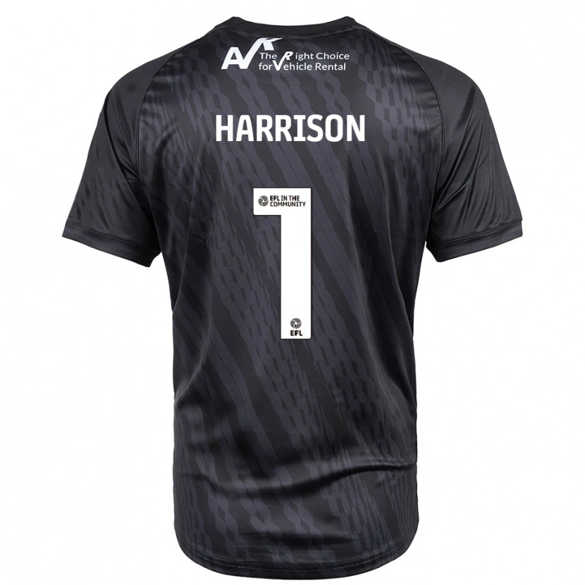 Danxen Mænd Elyh Harrison #1 Sort Hvid Målmandstrøje 2025/26 Trøje T-shirt