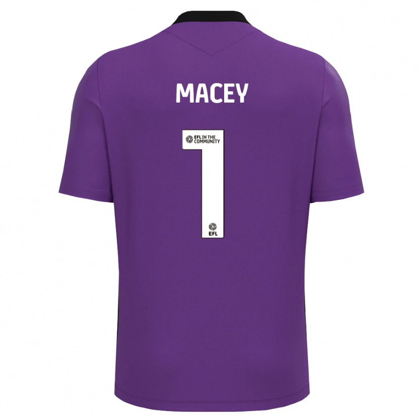 Danxen Mænd Matt Macey #1 Lilla Hvid Målmandstrøje 2025/26 Trøje T-shirt