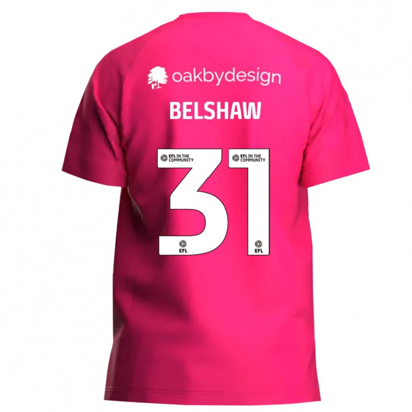 Danxen Mænd James Belshaw #31 Magenta Målmandstrøje 2025/26 Trøje T-shirt