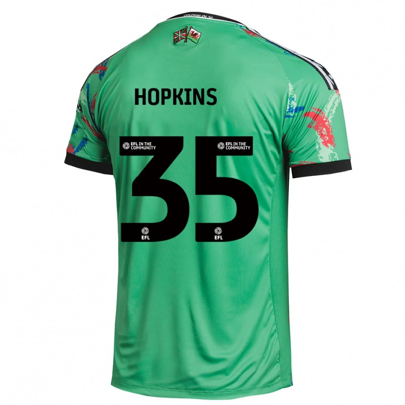 Danxen Mænd Bailey Hopkins #35 Grøn Rød Målmandstrøje 2025/26 Trøje T-shirt