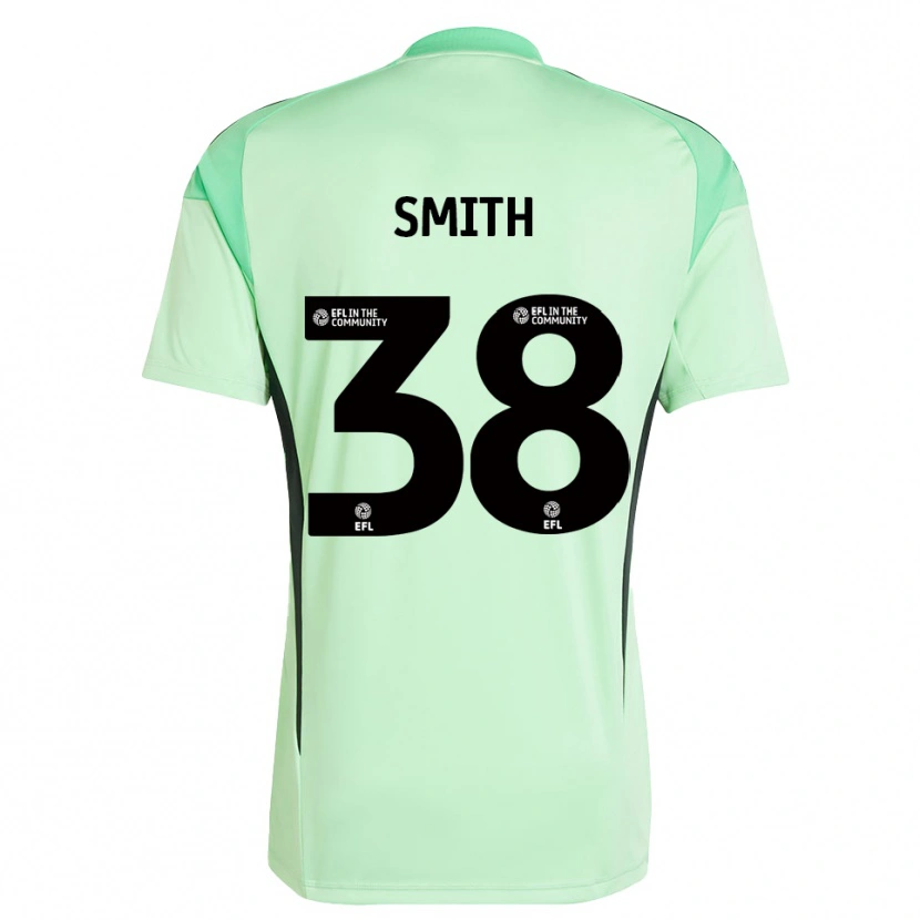 Danxen Mænd Sam Smith #38 Lys Grøn Sort Målmandstrøje 2025/26 Trøje T-shirt