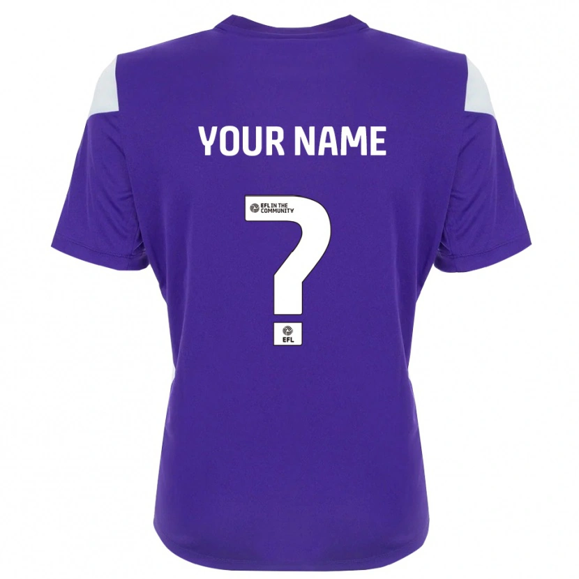 Danxen Mænd Walsall FC Lilla Hvid Målmandstrøje 2025/26 Trøje T-shirt