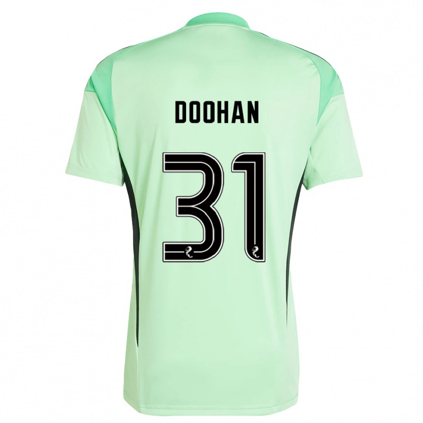 Danxen Mænd Ross Doohan #31 Lys Grøn Sort Målmandstrøje 2025/26 Trøje T-shirt