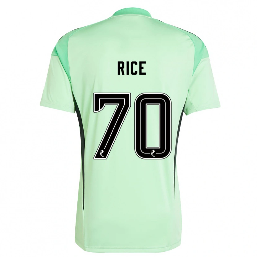 Danxen Mænd Aidan Rice #70 Lys Grøn Sort Målmandstrøje 2025/26 Trøje T-shirt