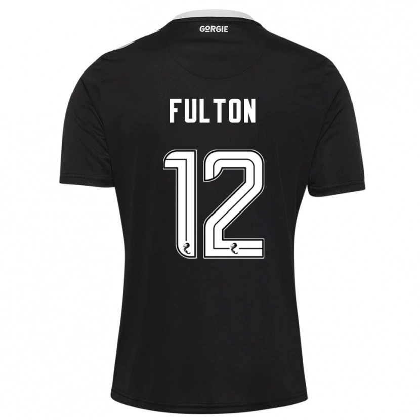 Danxen Mænd Ryan Fulton #12 Sort Bordeaux Målmandstrøje 2025/26 Trøje T-shirt