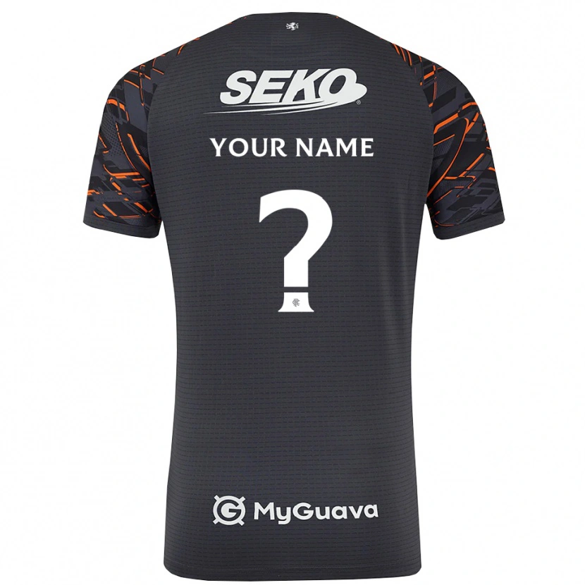 Danxen Mænd Rangers FC Mørk Grå Målmandstrøje 2025/26 Trøje T-shirt