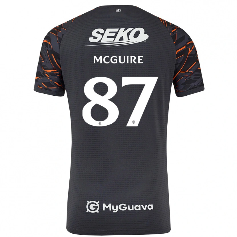 Danxen Mænd Rydnn McGuire #87 Mørk Grå Målmandstrøje 2025/26 Trøje T-shirt