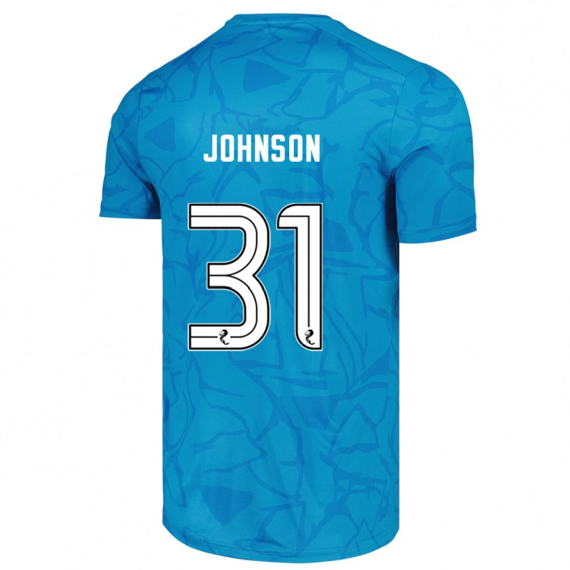Danxen Mænd Murray Johnson #31 Blå Hvid Målmandstrøje 2025/26 Trøje T-shirt