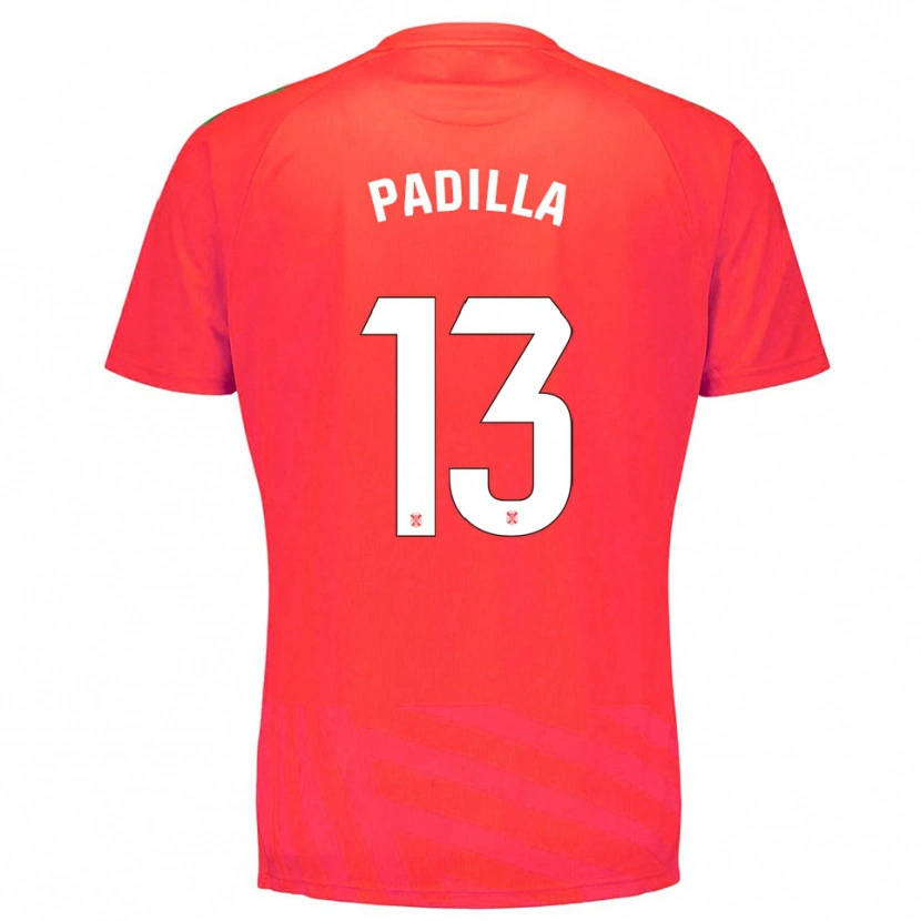 Danxen Mænd Alejandro Padilla #13 Rød Hvid Målmandstrøje 2025/26 Trøje T-shirt
