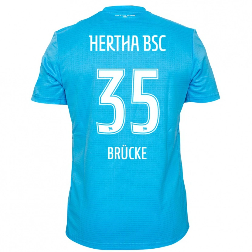 Danxen Mænd Marius Gersbeck #35 Lyseblå Hvid Målmandstrøje 2025/26 Trøje T-shirt