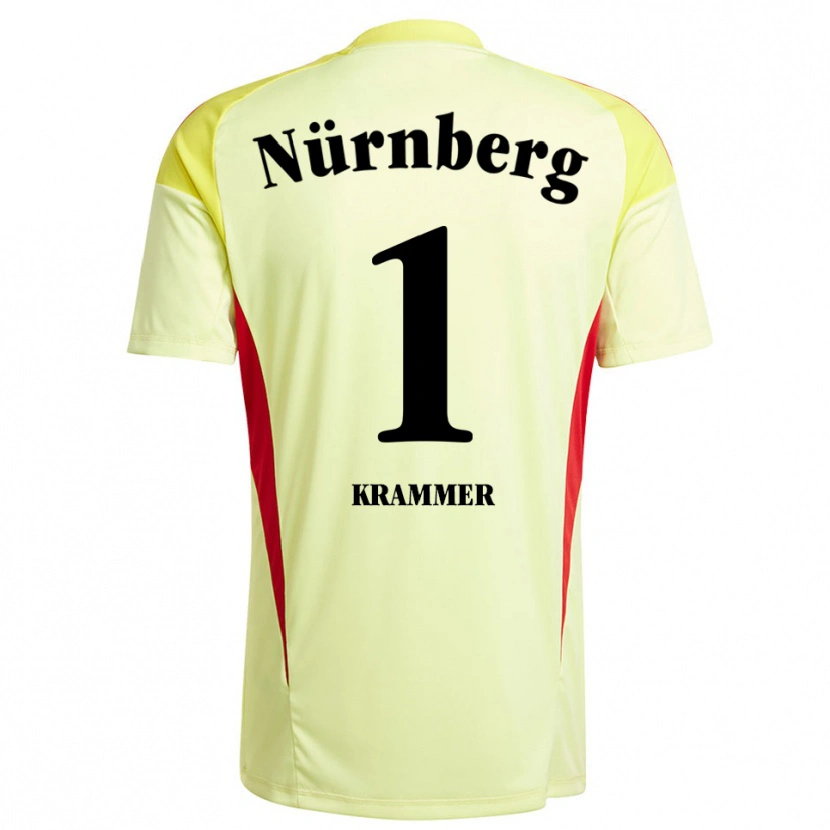 Danxen Mænd Kristin Krammer #1 Gul Sort Målmandstrøje 2025/26 Trøje T-shirt