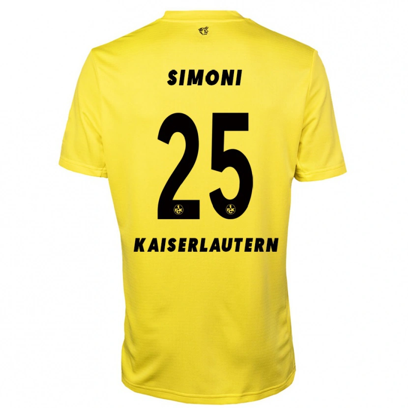 Danxen Mænd Simon Simoni #25 Gul Sort Målmandstrøje 2025/26 Trøje T-shirt
