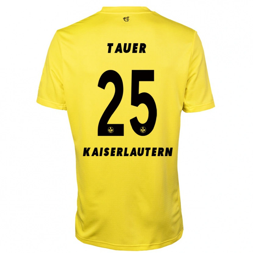 Danxen Mænd Luca Tauer #25 Gul Sort Målmandstrøje 2025/26 Trøje T-shirt