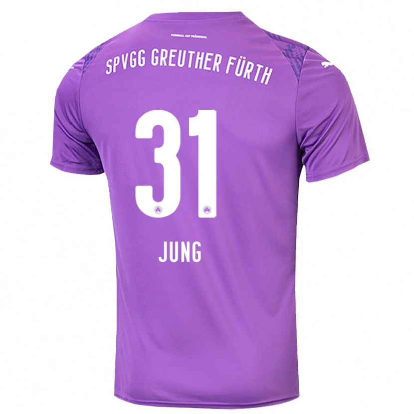 Danxen Mænd Sebastian Jung #31 Lilla Hvid Målmandstrøje 2025/26 Trøje T-shirt