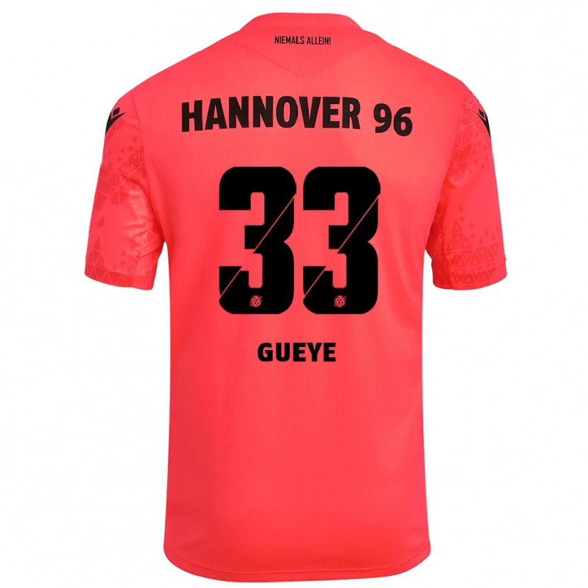 Danxen Mænd Abdoulaye Gueye #33 Rød Sort Målmandstrøje 2025/26 Trøje T-shirt