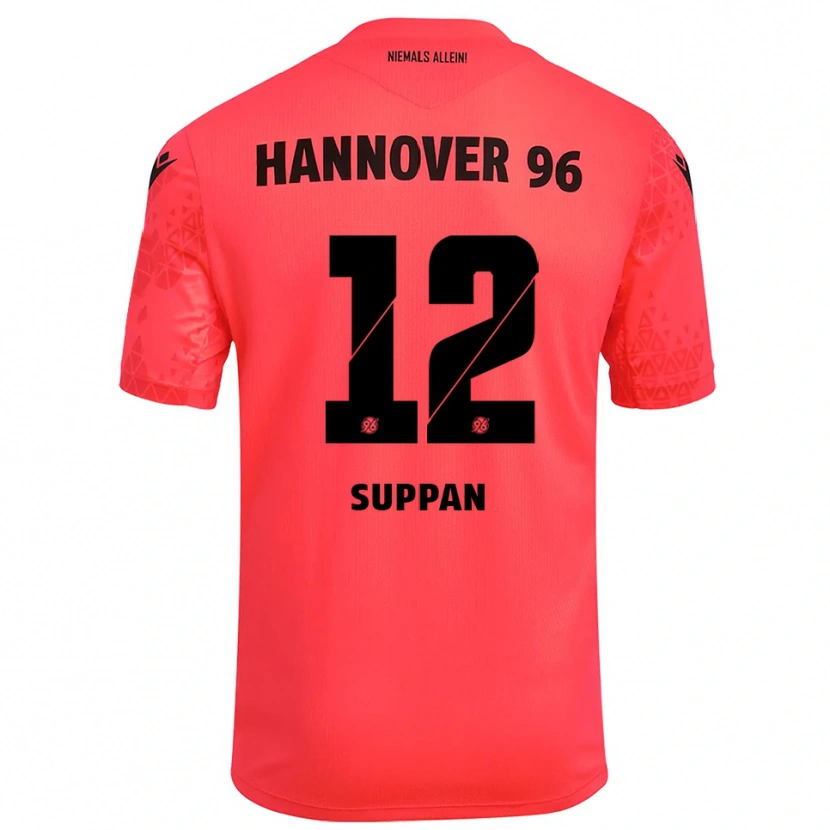 Danxen Mænd Jannik Suppan #12 Rød Sort Målmandstrøje 2025/26 Trøje T-shirt