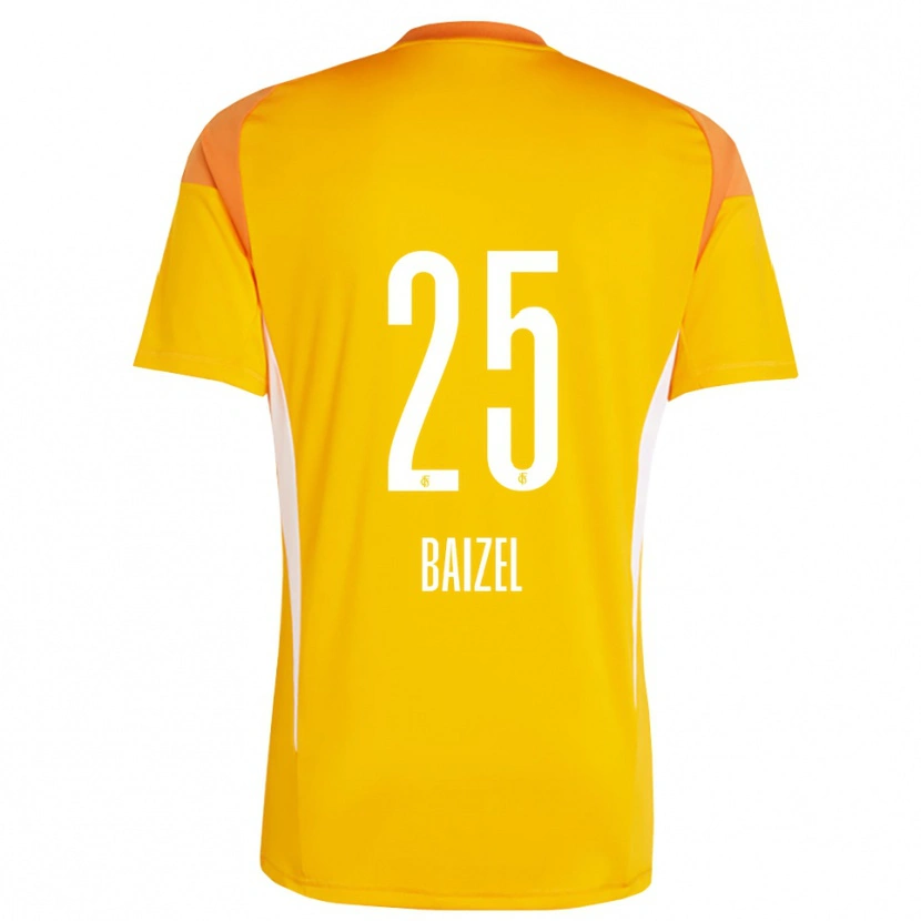 Danxen Mænd David Baizel #25 Gul Orange Målmandstrøje 2025/26 Trøje T-shirt