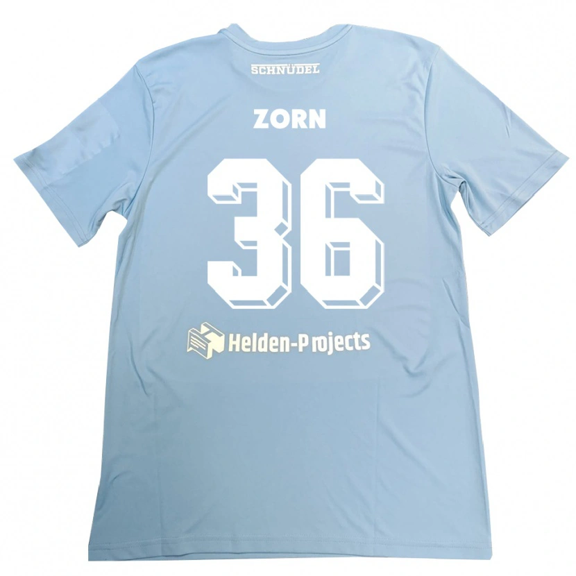 Danxen Mænd Emil Zorn #36 Blå-Grå Målmandstrøje 2025/26 Trøje T-shirt