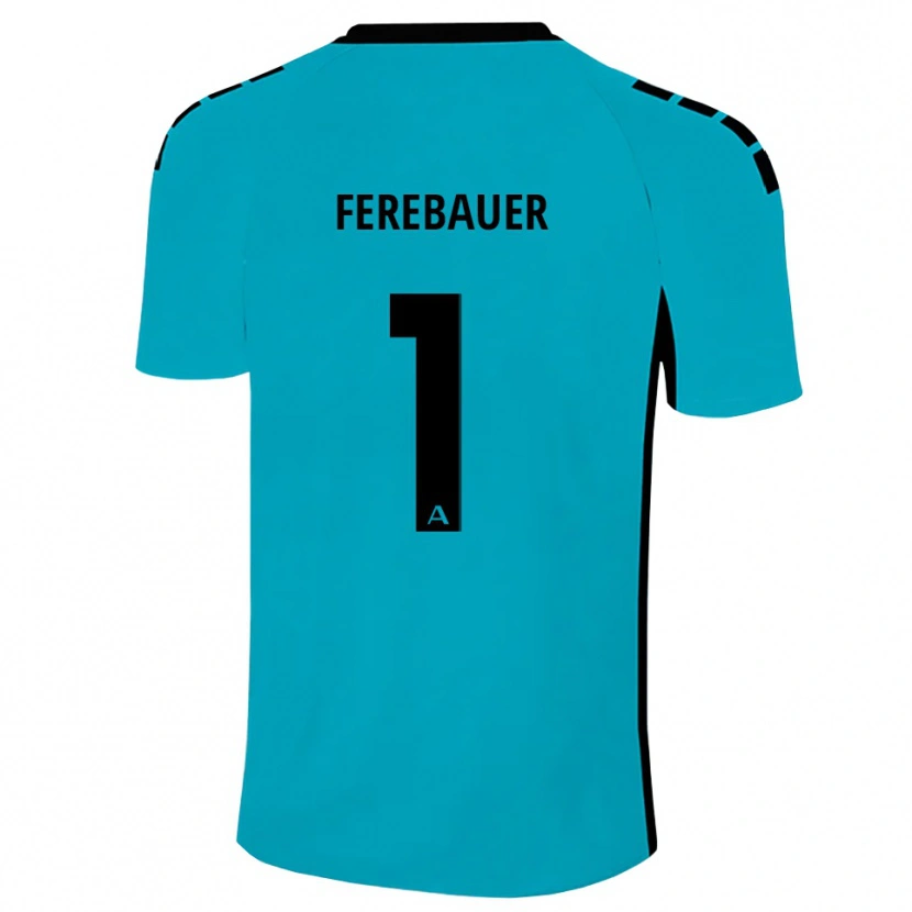 Danxen Mænd Philipp Ferebauer #1 Cyan Målmandstrøje 2025/26 Trøje T-shirt