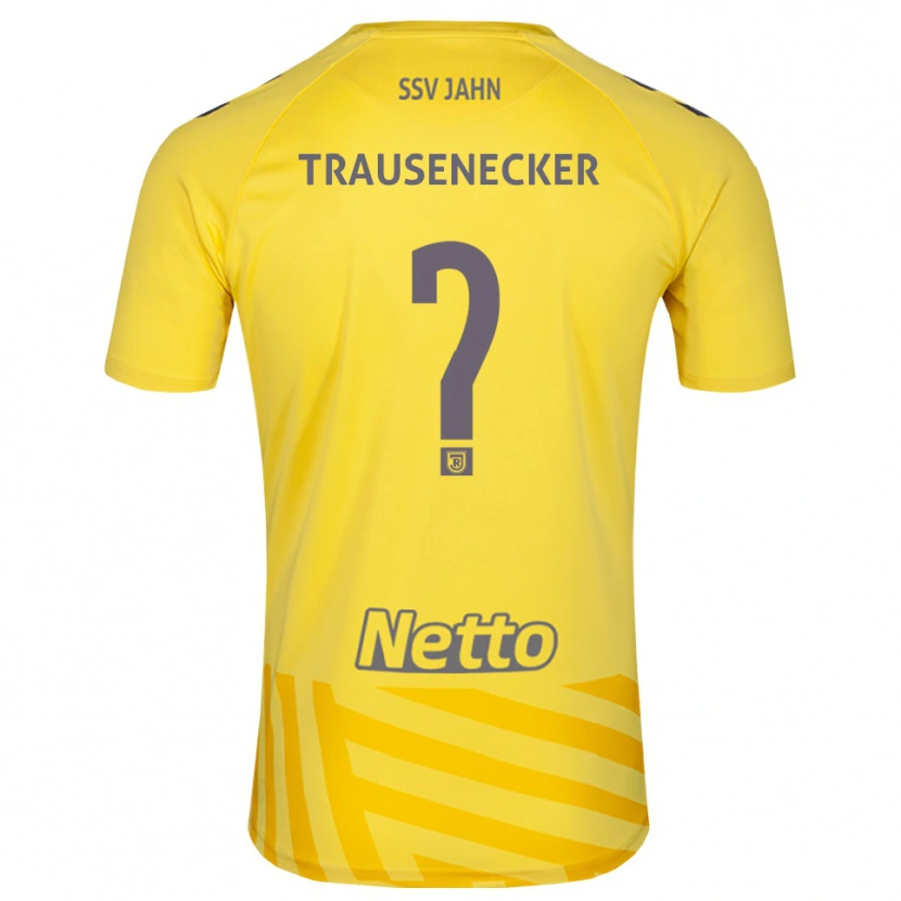 Danxen Mænd Bastian Trausenecker #0 Gul Grå Målmandstrøje 2025/26 Trøje T-shirt
