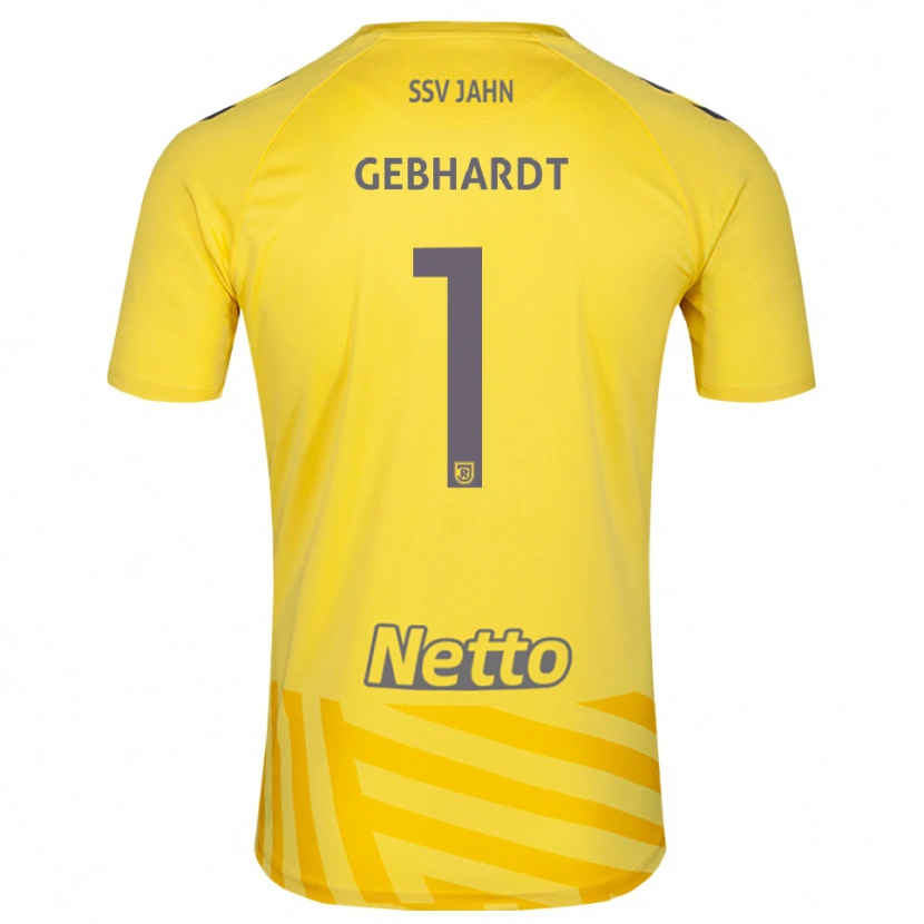 Danxen Mænd Felix Gebhardt #1 Gul Grå Målmandstrøje 2025/26 Trøje T-shirt