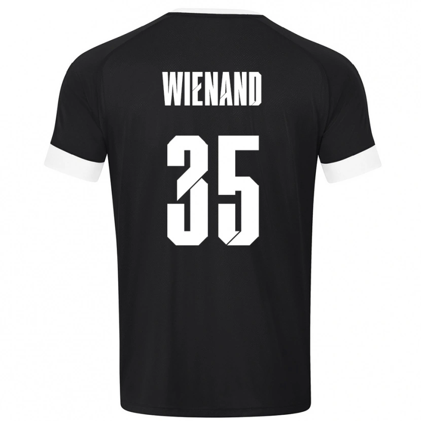Danxen Mænd Felix Wienand #35 Sort Hvid Målmandstrøje 2025/26 Trøje T-shirt