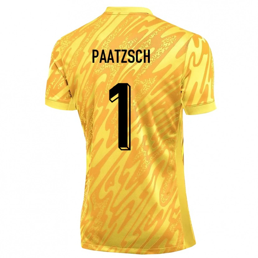 Danxen Mænd Pascal Paatzsch #1 Gul Orange Målmandstrøje 2025/26 Trøje T-shirt
